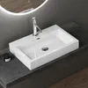 doporro Lavabo da Appoggio Rettangolare, Lavabo Bagno Anteprima dell’immagine prodotto 1