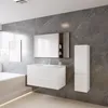 100 cm Badmöbel-Set Unterschrank mit Mineralguss waschtisch Produktbild-Vorschau 3