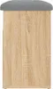 vidaXL Lavica na topánky Sonoma dub 62x32x50 cm Materiál na Náhľad obrázku produktu 7