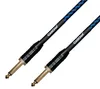 Cascha Professional Line Guitar Cable Tweed Blue 3 m Rovný Náhľad obrázku produktu 3