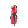 DELIGHT-663 Damen Sandale von Pleaser, Rot-Schwarz EU 40, Produktbild-Vorschau 4