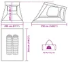 vidaXL Tente de voiture 2 personnes brune étanche à l'eau Voir les images du produit 6
