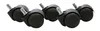 AMSTYLE Teppichbodenrollen Schwarz 5er Set Rollen für Produktbild-Vorschau 9