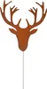 UNUS Gartenstecker Rost Gartendeko Hirschkopf Metallstecker Produktbild-Vorschau 1