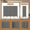 Dzielnik pokoju COSTWAY 225 x 173 cm na kółkach, Podgląd zdjęcia produktu 6