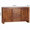 WOHNLING Sideboard Massivholz Sheesham Kommode 118 cm 3 Produktbild-Vorschau 10