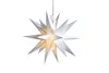 A white star-shaped lamp is shown against a white background. Produktbild-Vorschau