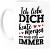 Kaffee-Tasse Ich liebe dich heute morgen und für immer Produktbild-Vorschau 2