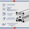 Profil Konstrukcyjny Aluminiowy 40X40 R8 190Cm Anodowany Podgląd zdjęcia produktu 7