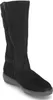 A black suede boot is shown against a white background. Anteprima dell’immagine prodotto