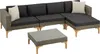 tectake® Rattan Lounge Konstanza mit Aluminiumgestell Produktbild-Vorschau 1