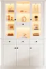 Vitrinenschrank 119,5 x 40 x 180 cm, 21 Ablagefächer, 4 Produktbild-Vorschau 7