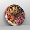 Wanduhr - Rund - Glasuhr - Blumenstrauß Blumen Braut - Produktbild-Vorschau 4
