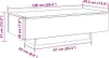 vidaXL Couchtisch Weiß 100x49,5x31 cm Holzwerkstoff Produktbild-Vorschau 7