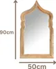 Specchio da parete in legno marocchino Marrakech alto 90 cm Anteprima dell’immagine prodotto 6