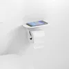 Papierrollenhalter WALLSTORIS mit Ablage mattweiß mattweiß Produktbild-Vorschau 4