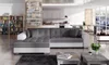 Rohová sedací souprava SANGITA 1 - bílá / šedá, levý roh Náhled obrázku produktu 1