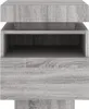 vidaXL Comodini con luci a LED, set da 2 pezzi, grigio Anteprima dell’immagine prodotto 7