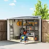 Outsunny Metall Gerätehaus 2,81m² 154x206,5x181 cm Produktbild-Vorschau 9