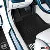Interior view of a car's driver side floor with black rubber floor mats. Produktbild-Vorschau