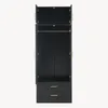Kleiderschrank 'Larundi' 216 x 80 x 52 cm mit 4 Türen 1 Produktbild-Vorschau 7