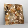 Wanduhr - Quadrat - Glasuhr - Abstraktion Figuren Produktbild-Vorschau 4