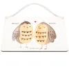 Mr. & Mrs. Panda Schild Eulen Liebe DIN A5 - Weiß - Produktbild-Vorschau 2