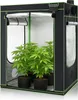 A grow tent with plants inside, set against a white background. Produktbild-Vorschau