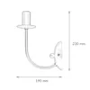 Wandlampe Rustikal E14 Schwarz Metall dekorativ innen Produktbild-Vorschau 8