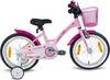PROMETHEUS Mädchenfahrrad 16 Zoll in Rosa Lila & Weiß mit Produktbild-Vorschau 2