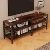 Mobile TV vintage per soggiorno – marrone rustico, stile Anteprima dell’immagine prodotto 6