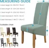 4 kusy krytů židlí Stretch Elastan kryt židle pro jídelnu Náhled obrázku produktu 7