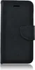 A black flip case for a smartphone is shown against a white background. Produktbild-Vorschau