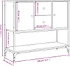 vidaXL Příborník kouřový dub 100x36x85 cm odvozený výrobek Náhled obrázku produktu 8