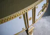 Casa Padrino Luxus Barock Konsole Blau / Weiß / Gold 150 x Produktbild-Vorschau 5