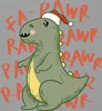 Fa Rawr süßer Dino Weihnachtsmann - Weihnachten Produktbild-Vorschau 3