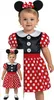 Costume da topo carnevale rosso a pois fascia bottone Anteprima dell’immagine prodotto 1