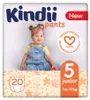 Kindii Plenky pro děti Velikost 5 (12-17 kg) 20 kusů Náhled obrázku produktu 1