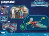 A collage of Playmobil Dragons: The Nine Realms toys, featuring figures, dragons, and packaging. Produktbild-Vorschau