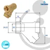 tecuro Schrägsitz-Schmutzfänger G 3/4 Zoll (DN 20) mit Produktbild-Vorschau 5