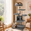 Arbre à chat COSTWAY, 170 cm, avec cachette, surface de Voir les images du produit 9