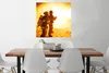 MuchoWow® Poster Feuerwehrleute bei der Übung 75x75 cm - Produktbild-Vorschau 2