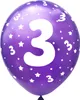 Oblique Unique Luftballon Set Zahl 3 für 3. Geburtstag Produktbild-Vorschau 2