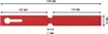 CombiCraft PVC Schlaufenetiketten 120x13mm - Rot - 1000 Produktbild-Vorschau 2