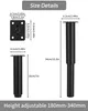 5 Möbelfüße Höhenverstellbar, Metall Furniture Foot, 18-34 Produktbild-Vorschau 2