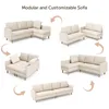 Divano angolare BEALIFE con funzione letto 200x130x65 cm | Anteprima dell’immagine prodotto 6