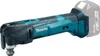 A cordless oscillating multi-tool with a battery pack attached, shown against a white background. Produktbild-Vorschau