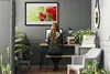 Bild 100x70 MDF-Rahmen Wandkunst Poppies Blumen Natur Produktbild-Vorschau 3