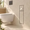 HAGO24 WC Modul Edelstahl Schwarz Schlitz Einbauschrank Produktbild-Vorschau 2