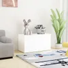 The Living Store Cassapanca bianca 84x42x46 cm Materiale Anteprima dell’immagine prodotto 4
